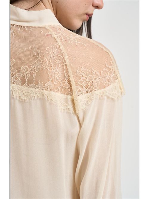 Camicia con inserti in pizzo Patrizia Pepe PATRIZIA PEPE | 8C0859-A692W409